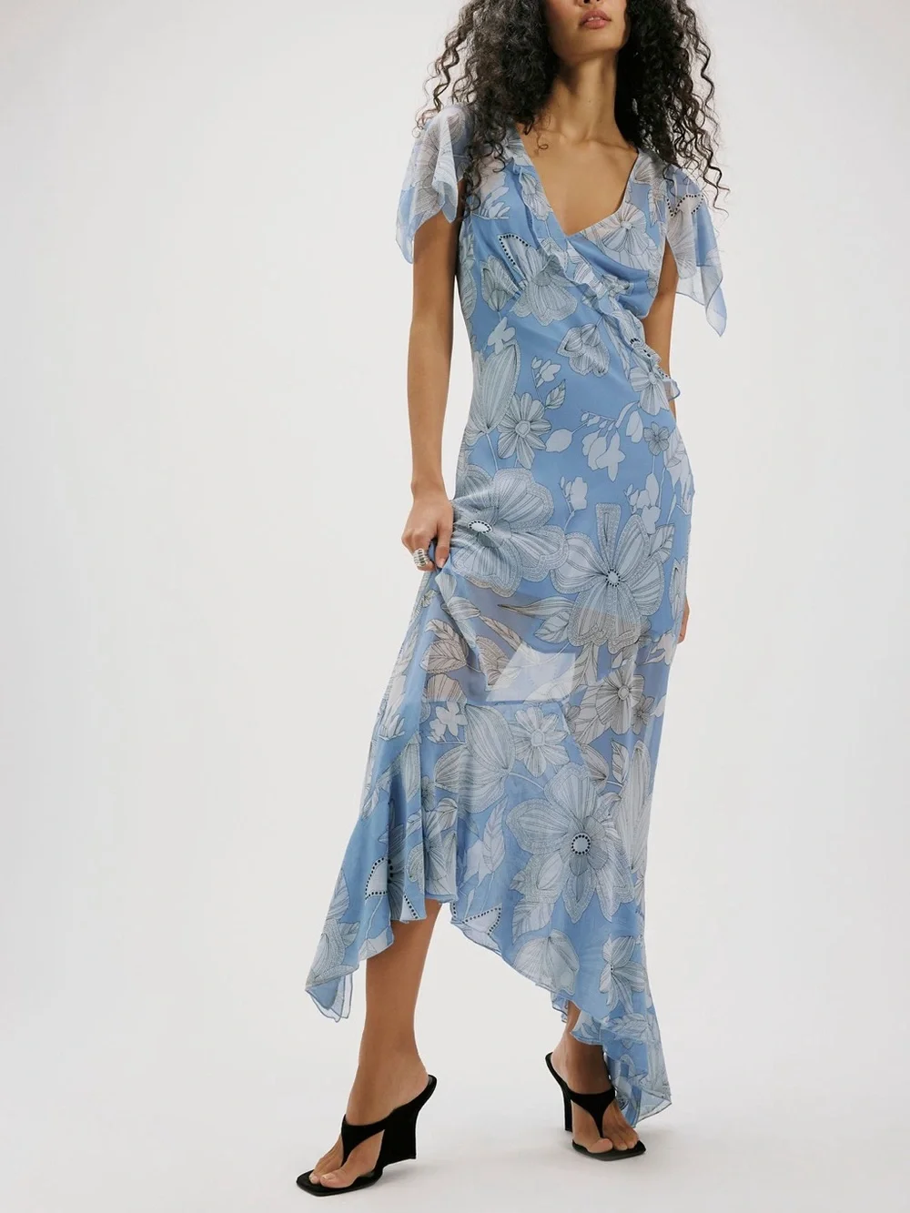 NWOT Free People Moonlight Maxi Dress-Blissful Blue